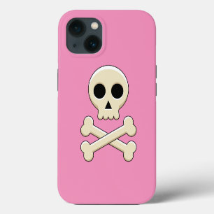 Etui iPhone 13 Crâne avec des os