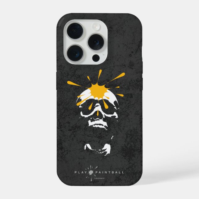 Coque iPhone Crâne de paintball (Verso)