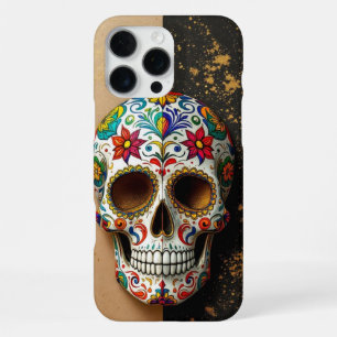 Coque iPhone 16 Pro Max Crâne de sucre décoratif