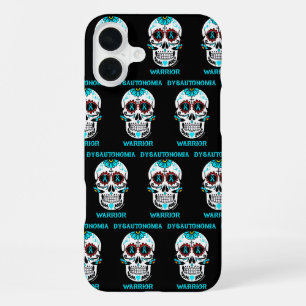 Coque iPhone 16 Plus Crâne de sucre/Guerrier...Dysautonomia