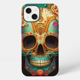 Etui iPhone 13 Crâne de Sucre Jour des Morts