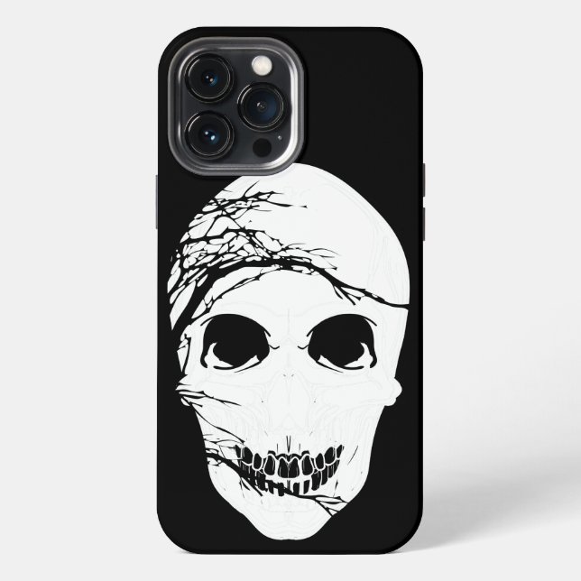 Coque iPhone Crâne d'Halloween (Verso)