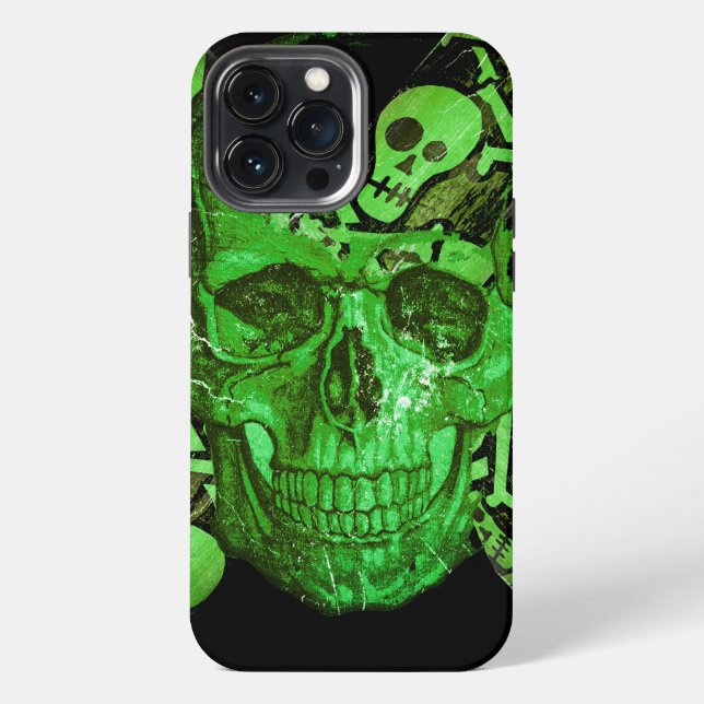 Coque iPhone Crâne d'Halloween #2 (Verso)
