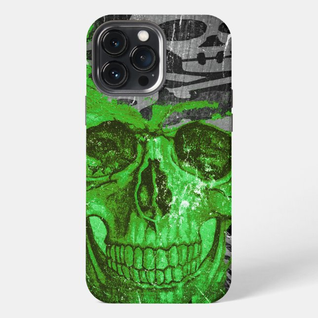 Coque iPhone Crâne d'Halloween #4 (Verso)