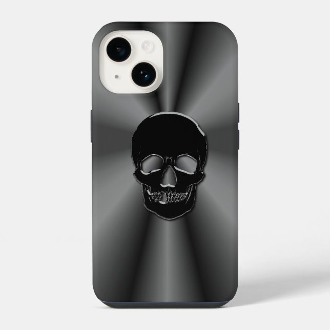 Coque iPhone Crâne d'onyx (Verso)