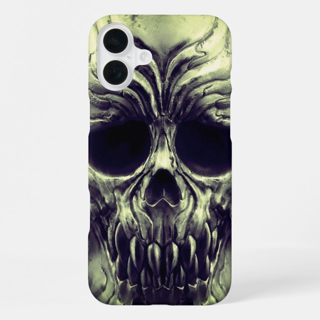 Coque iPhone Crâne effrayant (Verso)