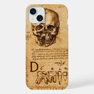 COQUE iPhone 15 PLUS CRÂNE ET DENTS, CLINIQUE DENTAIRE, MONOGRAMME DE D
