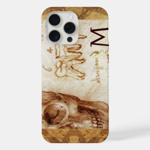 COQUE iPhone 15 PRO MAX CRÂNE ET DENTS, CLINIQUE DENTAIRE, MONOGRAMME DE D
