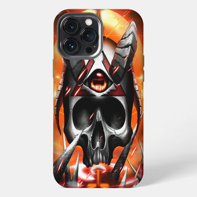Coque iPhone crâne Eye Joe (Verso)
