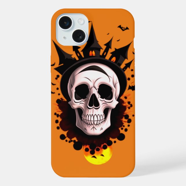 Coque iPhone crâne gothique (Verso)