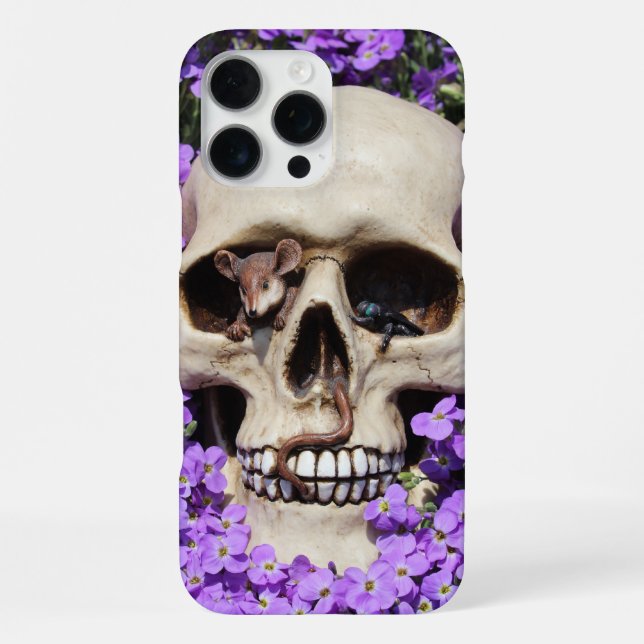 Coque iPhone Crâne Tête de mort - Coques Gothic / iPhone (Verso)
