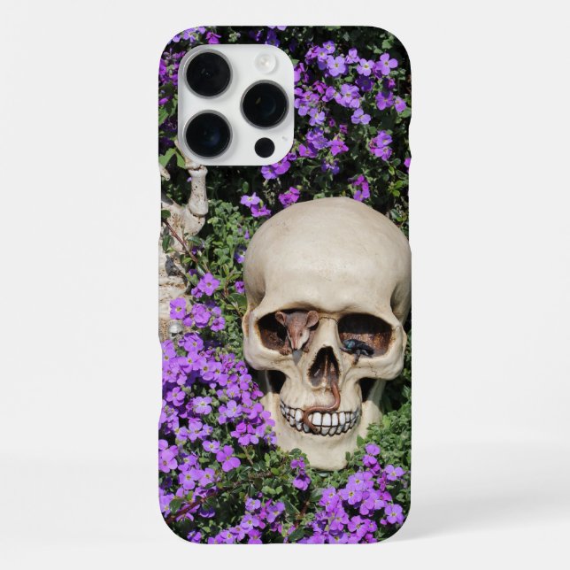 Coque iPhone Crâne Tête de mort - Coques Gothic / iPhone (Verso)