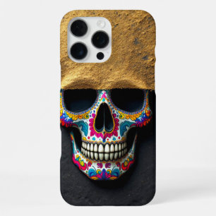 Coque iPhone 16 Pro Max Crâne Whimsical Art - Crâne à sucre
