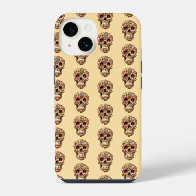Coque iPhone Crânes doux (Verso)