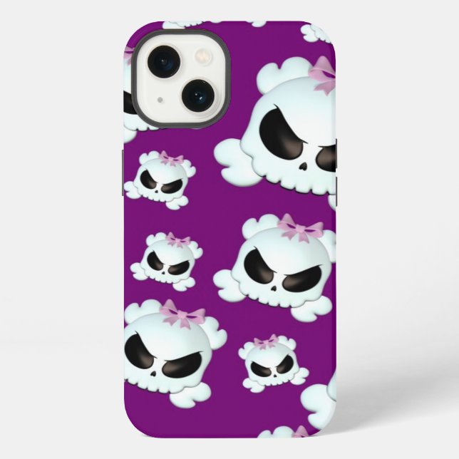 Coque iPhone Crânes Féminins (Verso)