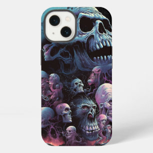 Etui iPhone 13 Crânes Monstres Art Horreur