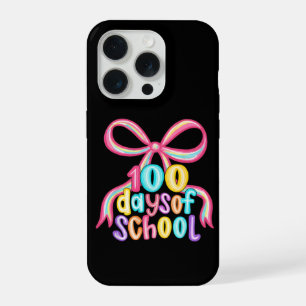 Coque iPhone 15 Pro Crayon à arc léopard pour 100 jours d'école