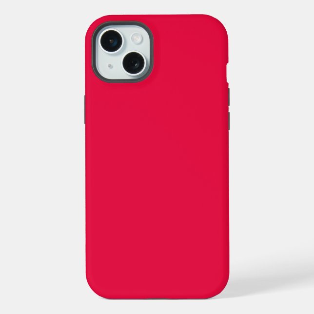 Coque iPhone Crayon Color Red iPhone 15 Plus Coque (Verso)
