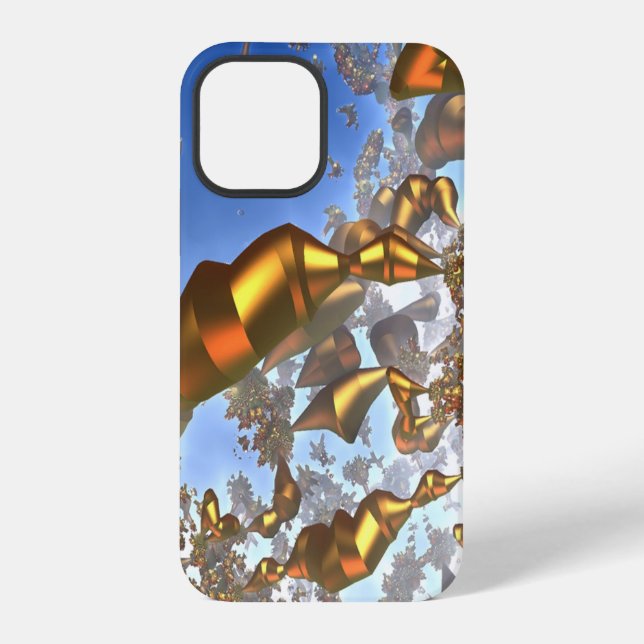 Coque iPhone Crayons dorés (Verso)