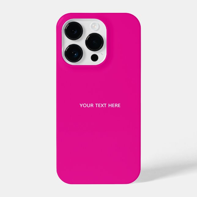 Coque iPhone Creat Your Own Megenta Invitation Postcard (Verso)