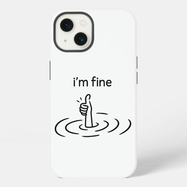 Coque iPhone Créatif, Fantaisiste, Minimaliste (Verso)