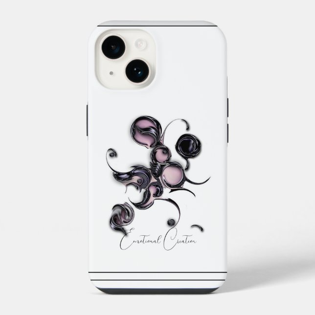 Coque iPhone "Création Émotionnelle", Boîtier Apple iPhone 14 (Verso)