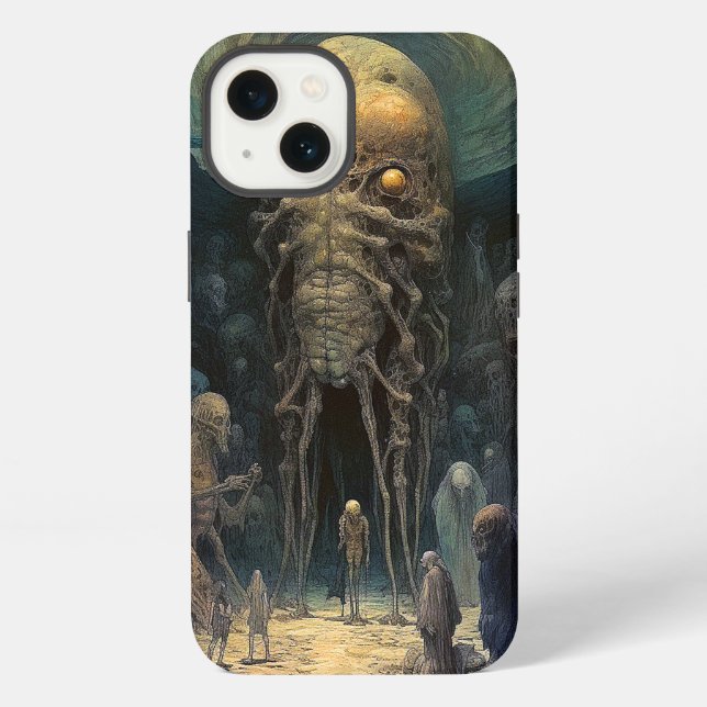 Coque iPhone Créature de l'Alien des Enfers Démoniaques (Verso)