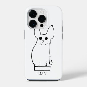 Coque Pour iPhone 14 Plus Créature Vintage à Grandes Oreilles Monogramme