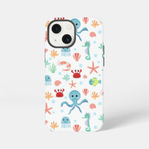 Etui iPhone 13 Mini Créatures marines sous-marines fantaisistes