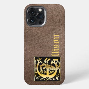 Etui iPhone 13 Pro Max Créatures mythiques du XVIe siècle - majuscule déc