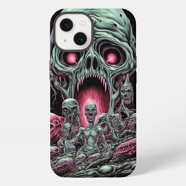 Coque iPhone Créatures Zombie Art Horreur Sci-fi (Verso)