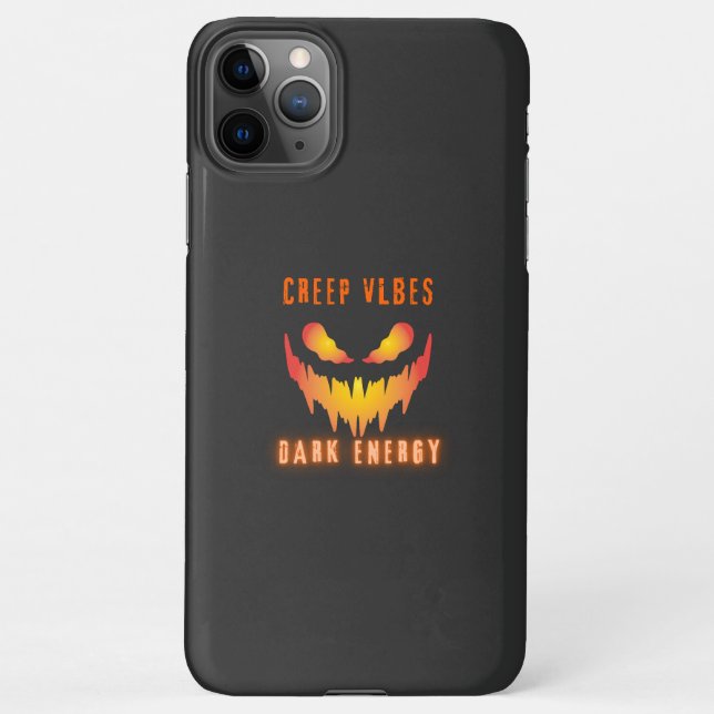 Coque iPhone Creep Vibes Dark Energy _ Trendy Horror Streetwear (Dos)