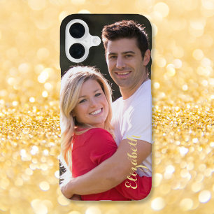 Coque iPhone 16 Plus Créer un ajustement personnalisé slim photo monogr
