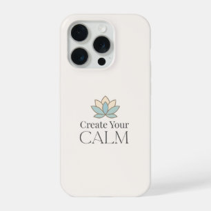 Coque iPhone 15 Pro Créez Votre Étui iPhone Minimal Motivant Calme