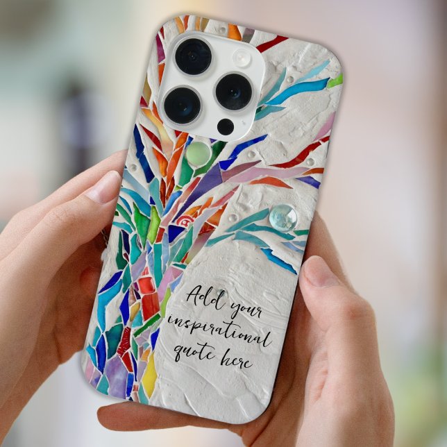 Coque iPhone Créez votre message inspirant (Créateur téléchargé)