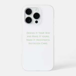 Coque iPhone 16 Pro Créez Votre Personnalisation