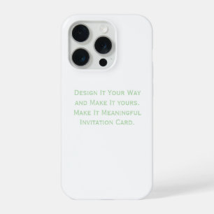 Coque iPhone 15 Pro Créez votre personnalisation