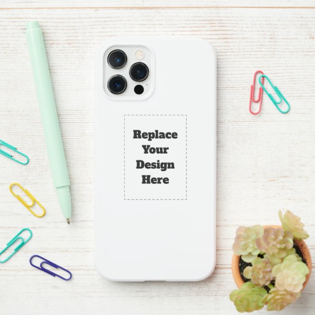 Coque iPhone Créez votre propre blanc  (Sur le bureau)