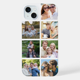 Coque iPhone 15 Plus Créez votre propre collage de 7 photos