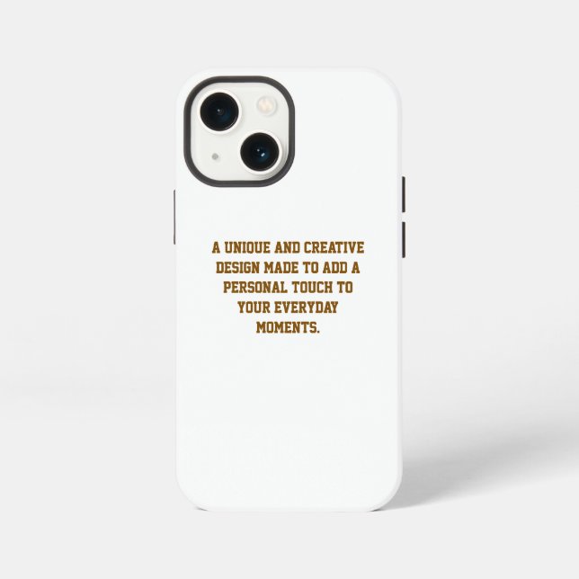 Coque iPhone Créez votre propre étui robuste pour iPhone 13 Min (Verso)