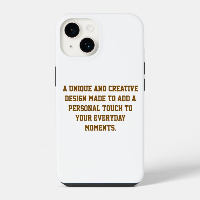 Coque iPhone Créez votre propre étui robuste pour iPhone 14 (Verso)