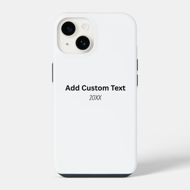 Coque iPhone Créez votre propre étui robuste pour iPhone 14 (Verso)