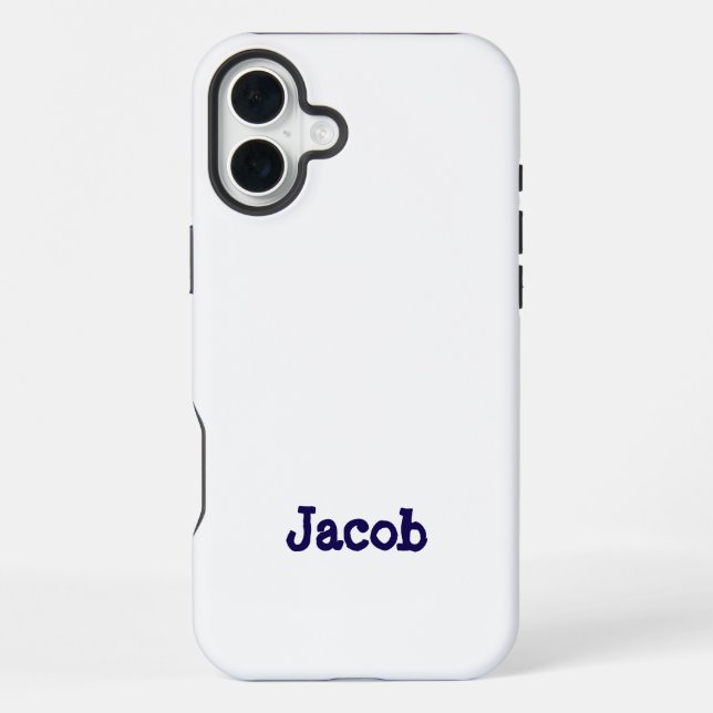Coque iPhone Créez votre propre étui robuste pour iPhone 16 Plu (Verso)