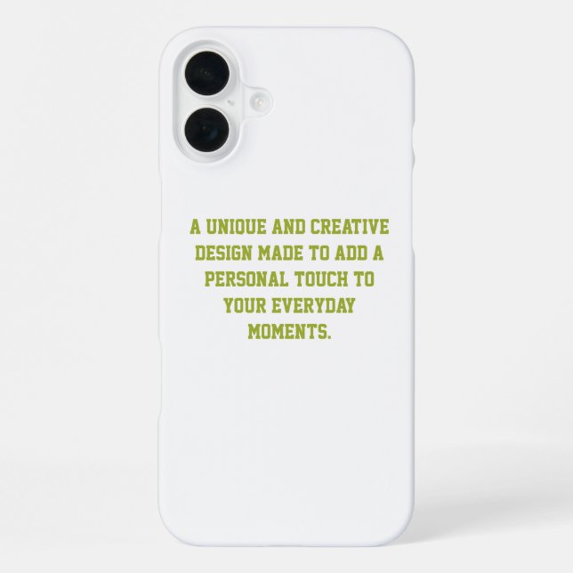 Coque iPhone Créez votre propre étui slim pour iPhone 16 Plus (Verso)