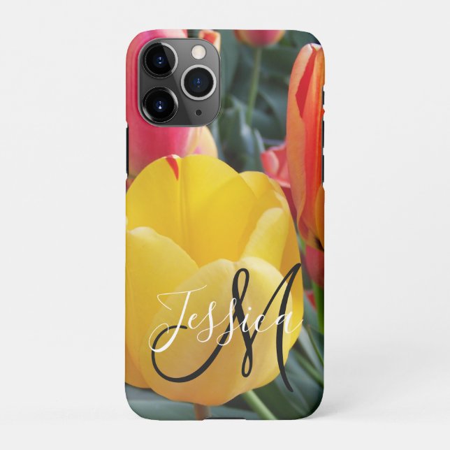 Coque iPhone Créez votre propre photo Monogramme (Dos)