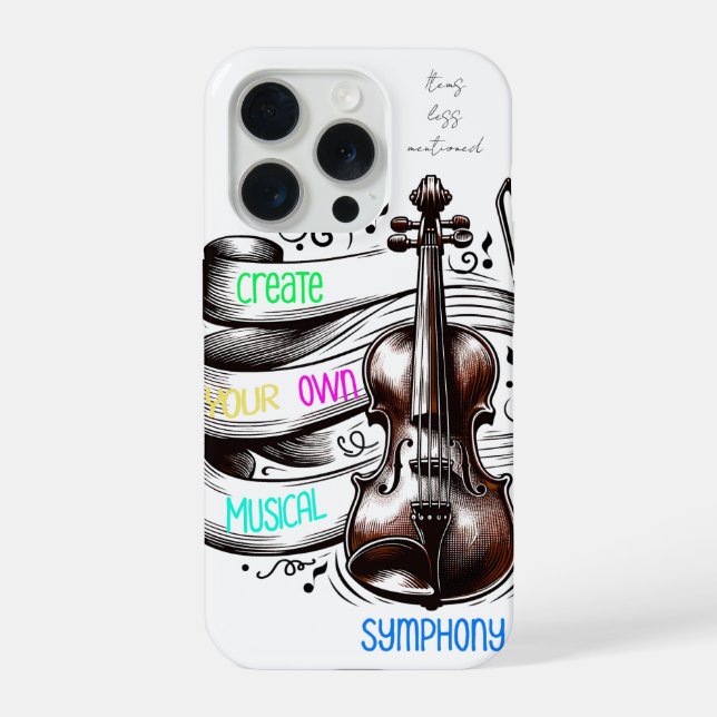 Coque iPhone Créez votre propre symphonie  (Verso)