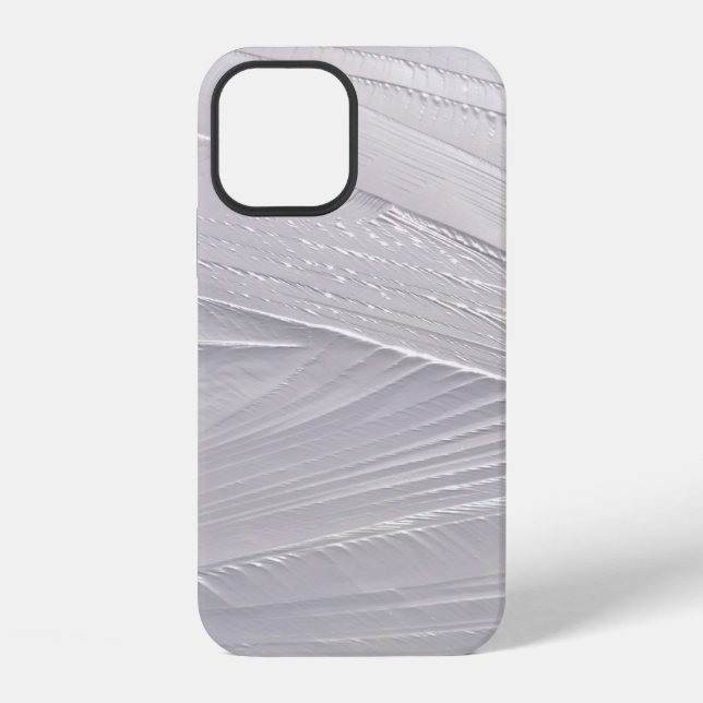 Coque iPhone Crème glacée blanche neige hiver (Verso)
