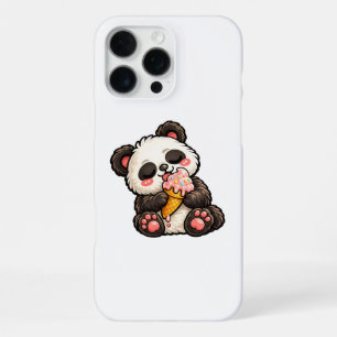 Coque iPhone 16 Pro Max Crème Glacée Panda Mignon