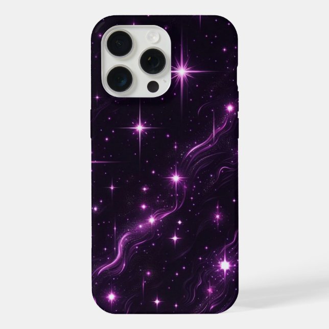 Coque iPhone Crépuscule Violet Cosmique (Verso)