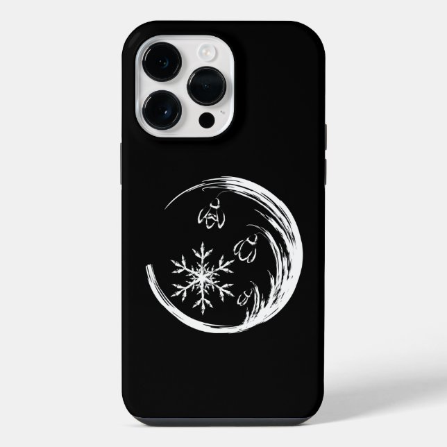 Coque iPhone Crête d'hiver (Verso)